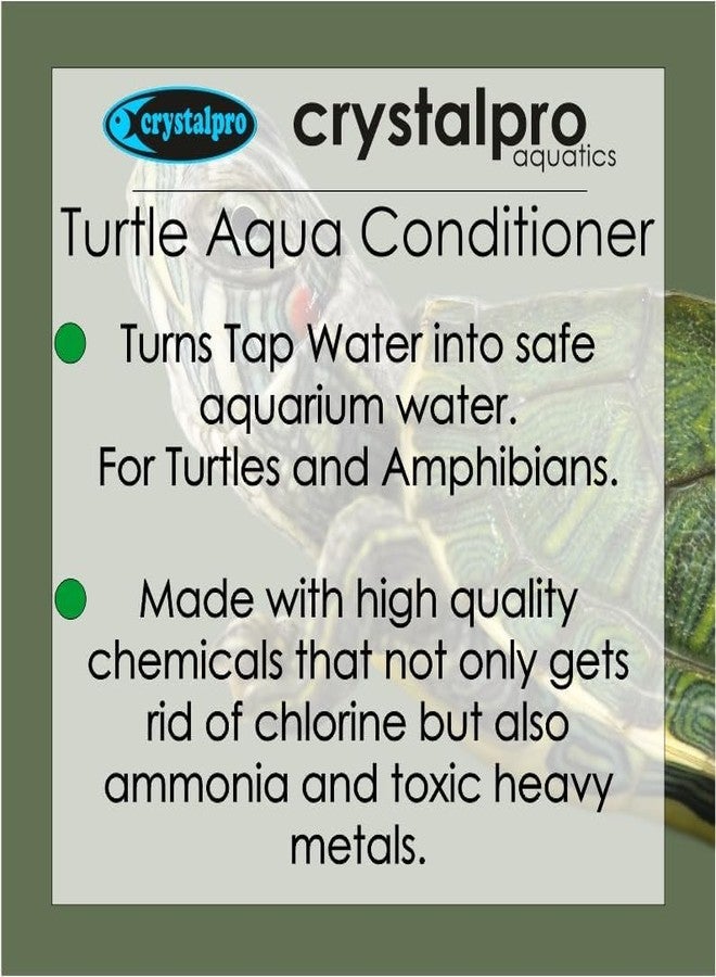 Crystalpro Turtle & Amphibian Water Conditioner 4.22 Oz - Treats 660 Gallons, Neutralizes Chlorine and Ammonia - Makes Tap Water Safe for Amphibian and Reptile Aquariums/Terrariums - Image 5